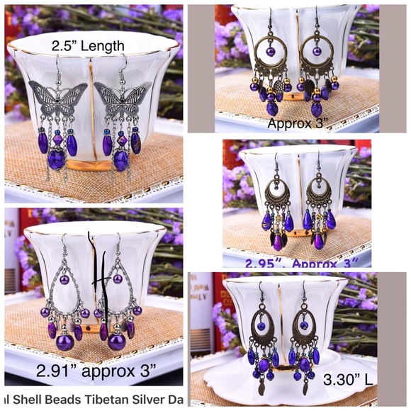 💕NEW Fashion Bohemian SILV/ROSE PINK EAR - Picture 2 of 3